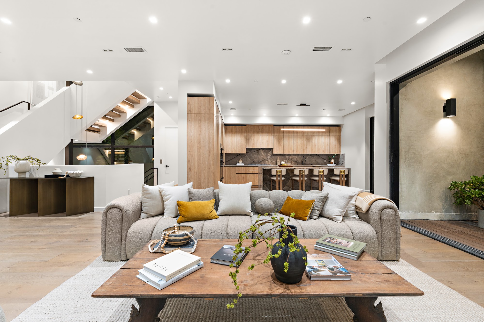 Keswick Conservatory — living room opening to the kitchen